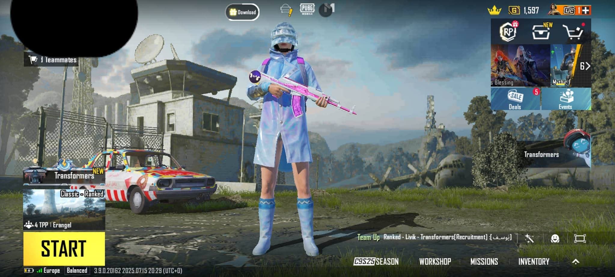 PUBG Mobile account, an account that contains a snow suit and many wonderful skins❤️🆗