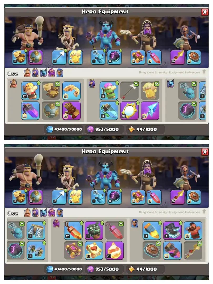 MOST RARE DRAGON STATUE 🔥 DRAGON PLACE SCENERY ✔️ TH 17 MAX ACCOUNT 🔥 38X SCENERY+5X SCENERY ⚡ HEROS 95-97-71-71-46 🔥 HUGE COLLECTION ✔️ BEST OFFER