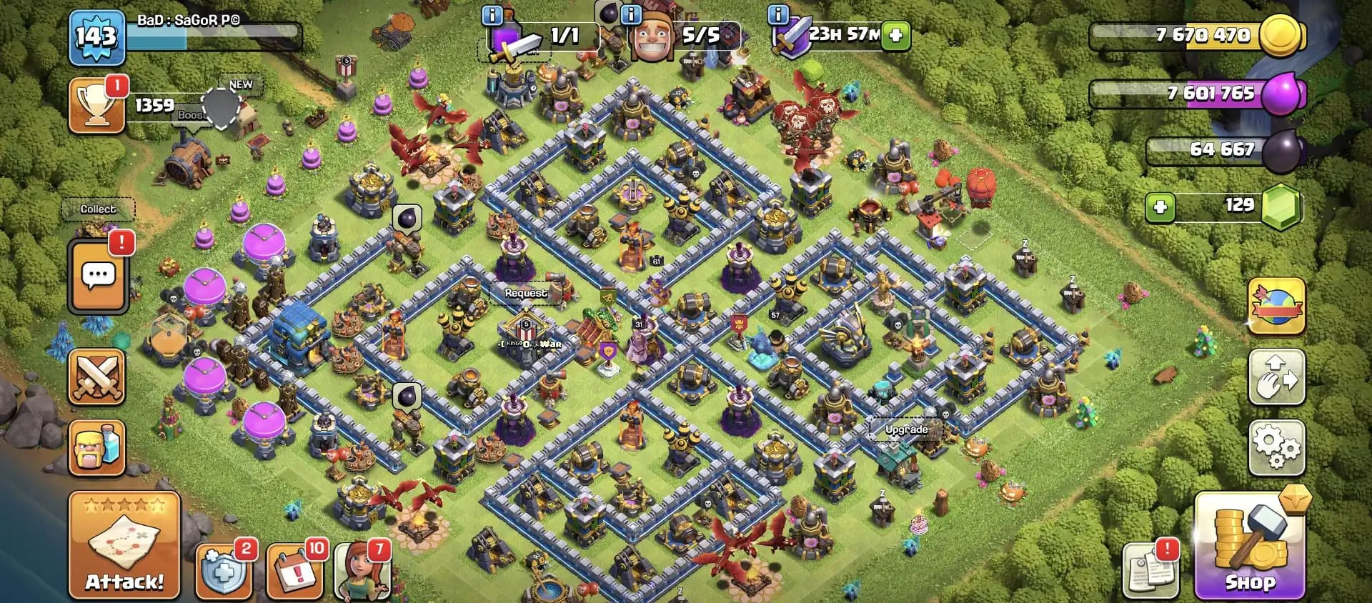 BEST DEAL 👌 TH 12 ALMOST MAX ACCOUNT 🔥 ALMOST MAX ACCOUNT 🔥 HEROS 57-61-32-31 ✔️ EVERY SIDE WOW 👌 BEST DEAL