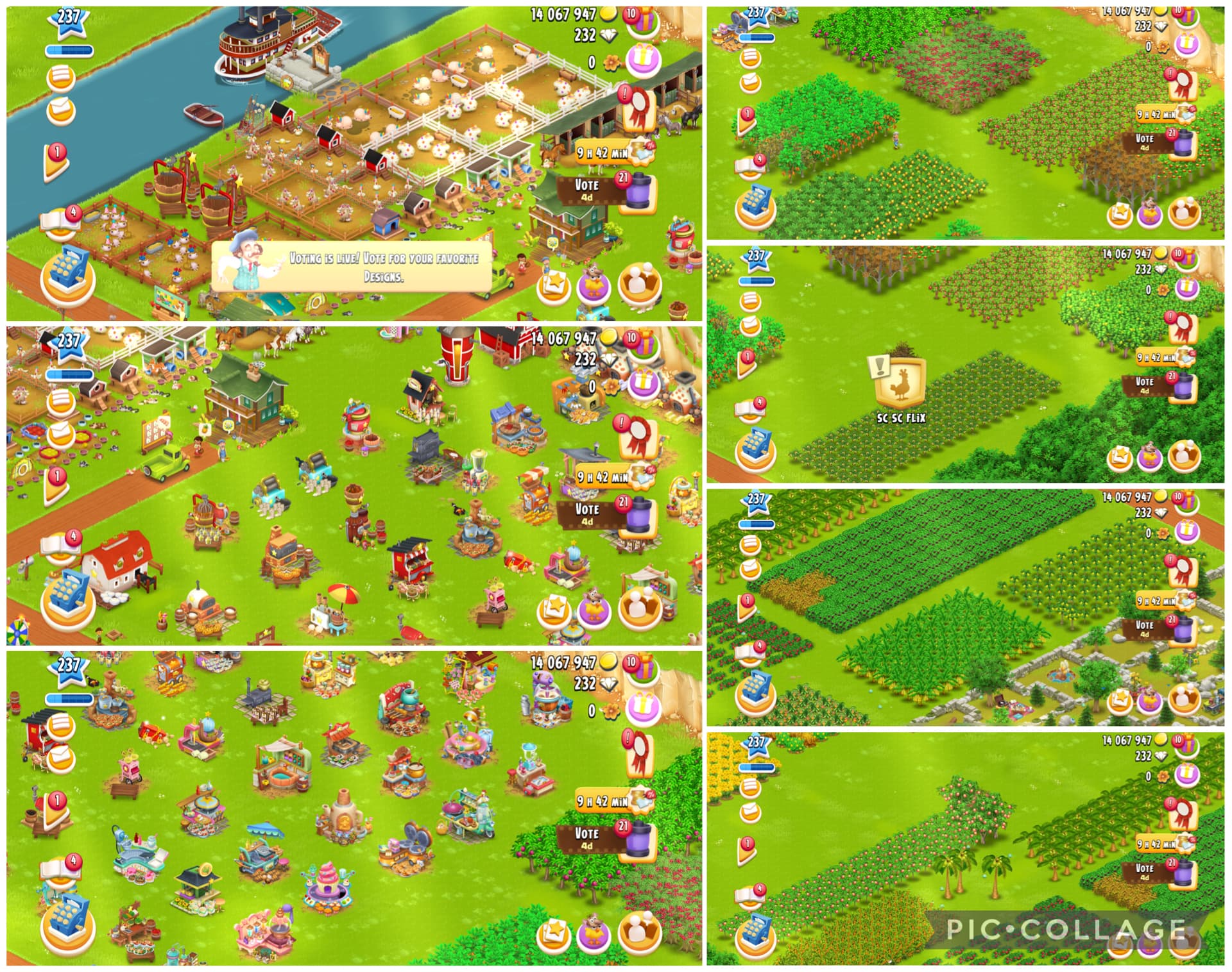 Your Favourite Farm-Town Animal Full-Level[237]-Barn Storage[7950]-Silo Storage[7800]-Land Permit Open-Coin[14m].