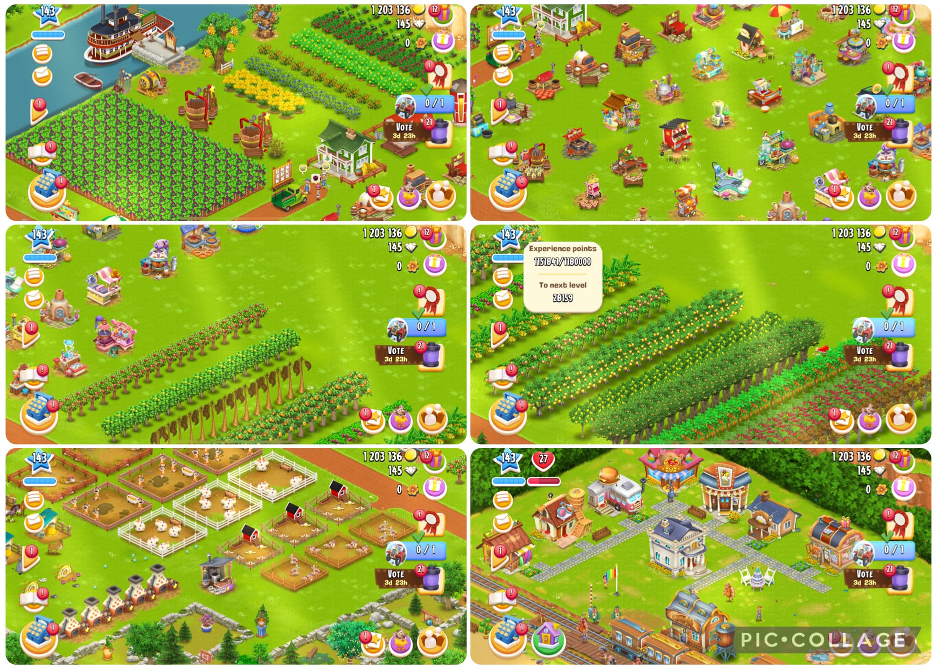 Premium Farm-Level[143]-Barn Storage[3400]-Silo Storage[3550]-Land Permit Open-Town Animal[13x]-Check Photos.