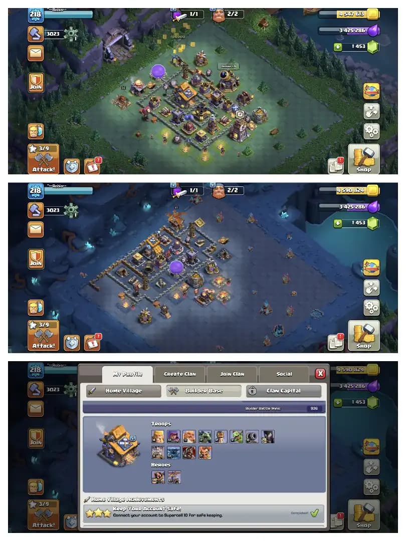 BEST OFFER ✔️ TH 16 MAX ACCOUNT 🔥 HEROS 91-90-60-65-40 🫶 EPIC EQUIPMENT ✔️ HIGH DEF+LAB 🫶 GOOD COLLECTION 🔥 EVERY SIDE AWASOME ⚡ BEST OFFER