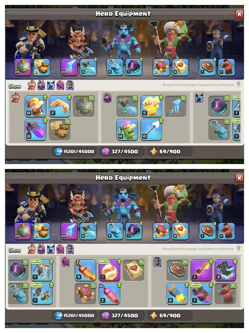AMAZING OFFER ⚡ TH 17 GOOD QUALITY ACCOUNT ✔️ GOLDEN+BLUE WALL ⚡ 6 BUILDER 🚀 EPIC EQUIPMENT ⚡ HERO 65-86-62-63-29 ✔️ HIGH DEF+LAB 🫶 EVERY SIDE NICE 🚀 BEST DEAL