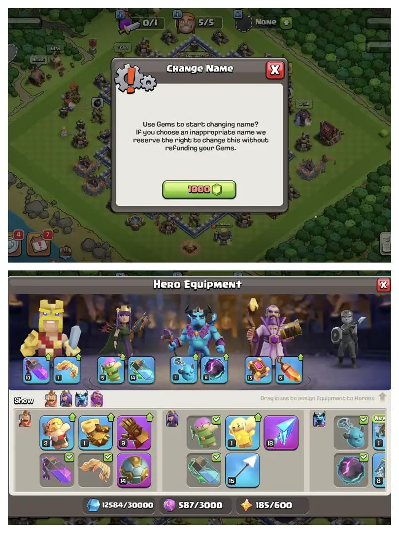 SUPER OFFER ✔️ TH 12 FULL MAX ACCOUNT 🔥 A2Z MAX 🫶 NOTHING LEFT ⚡ EPIC EQUIPMENT AVAILABLE ✔️ HUGE COLLECTION ⚡ NICE ACCOUNT  🚀 BEST OFFER