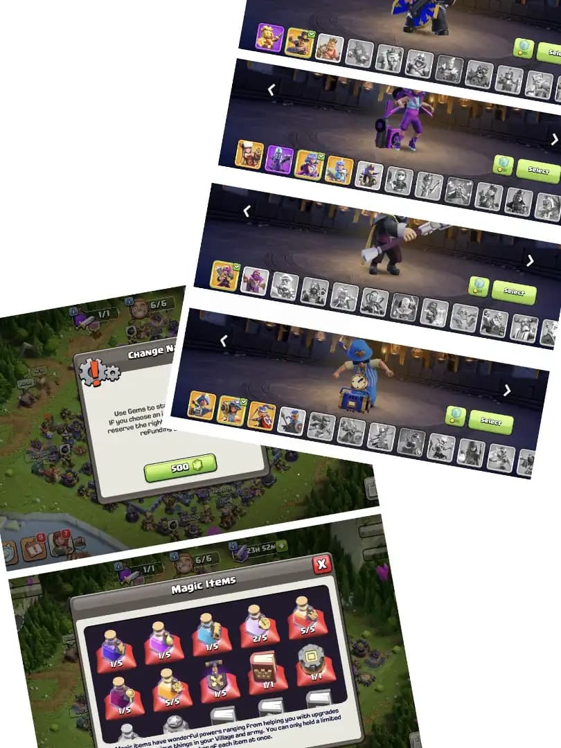 Super Offer 😱 Th 16 Super Account 🚀 Purple+Golden Wall ✔️ High Epic Equipment 🔥 Heros 84-81-52-59-35 🚀 Good Collection ✔️ Every Side Perfect 🚀 Best Offer