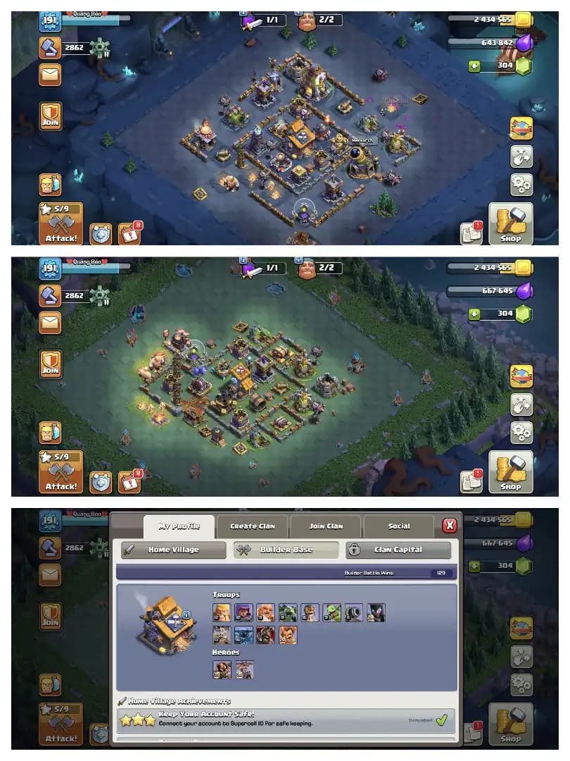 Decent Offer ⚡ Th 16 Super Account ✔️ Purple+Golden Wall 🔥 High Epic Equipment 😱 Heros 82-87-58-62-34 ⚡ Huge Collection ✔️ Every Side Perfect 🚀 Best Offer