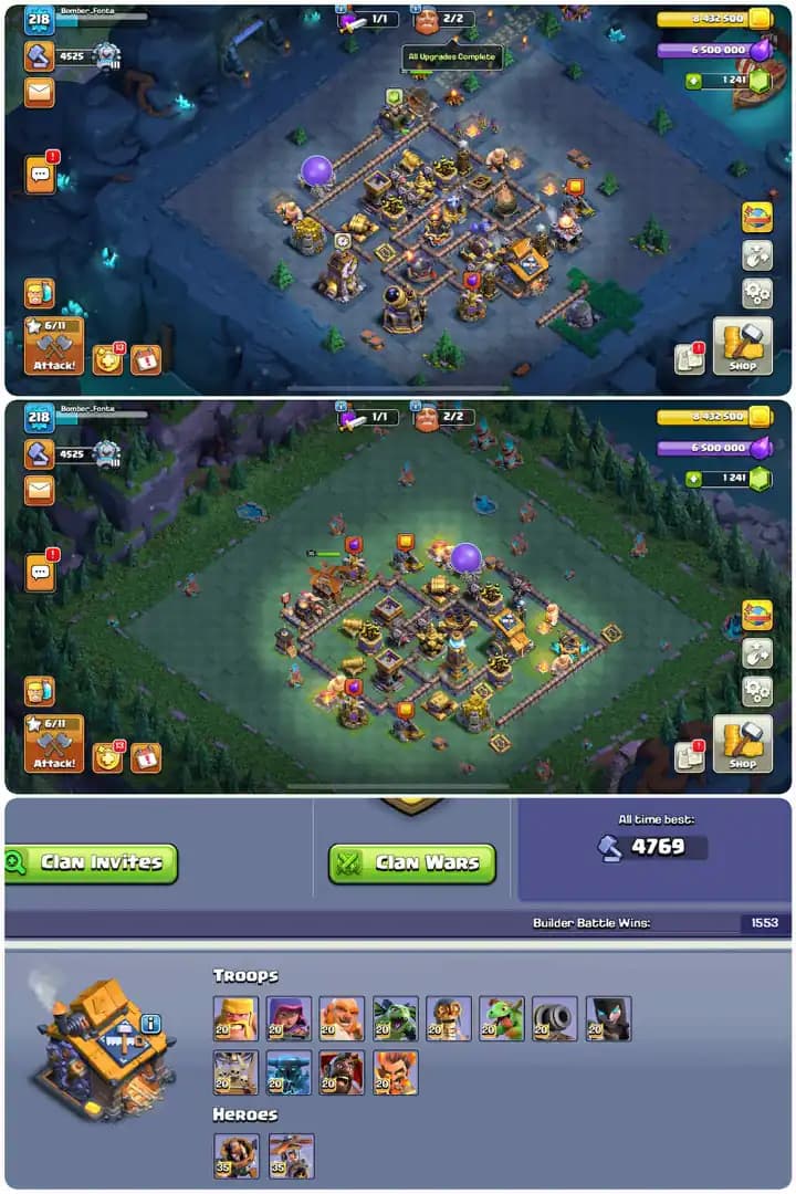 Th17-Hero[95-95-63-70-38]-Golden!Purple Walls-Defence Good-14xEquipment Max-21xHeroSkin-Medal[278].
