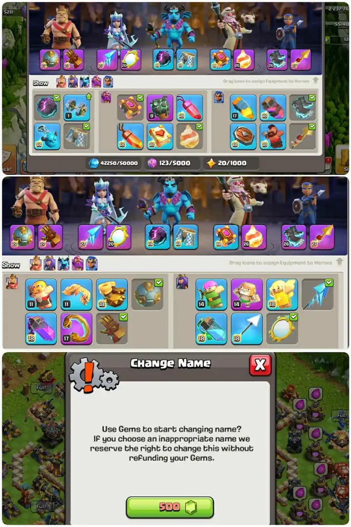 Great Value Th17-6xEpic Equipment Max Almost[Gg27-Sb27-Fb26-Eb26-Rs27]-Defence Full Max-Hero[87-95-78-75-50]-Xp[230].