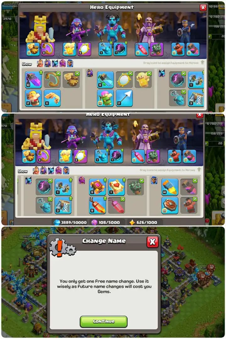 Great Value-Th17-High Hero[77-83-51-40-30]-Red Defence-Dark Blue-Blue-White Walls Mix-Max Builder Base-3xEpic Equipment