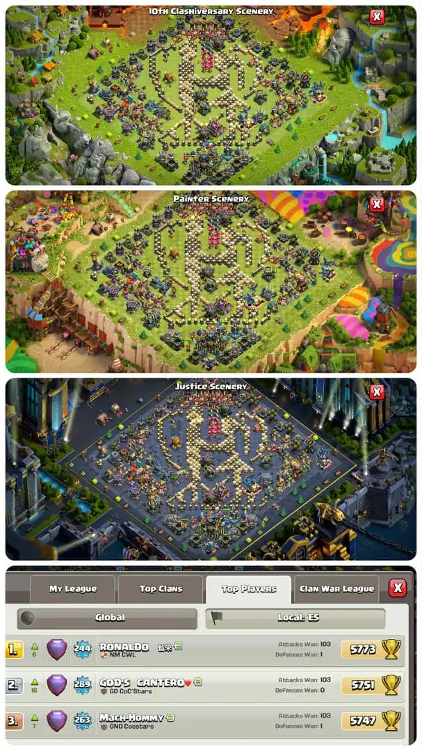  Th17 Max-Hero[100-100-85-75-50]-10xEpic Equipment[Gg26-Fa23-sb20-Eb26-Rs23]-Hero Skin[37x]-3xPaid Scenery