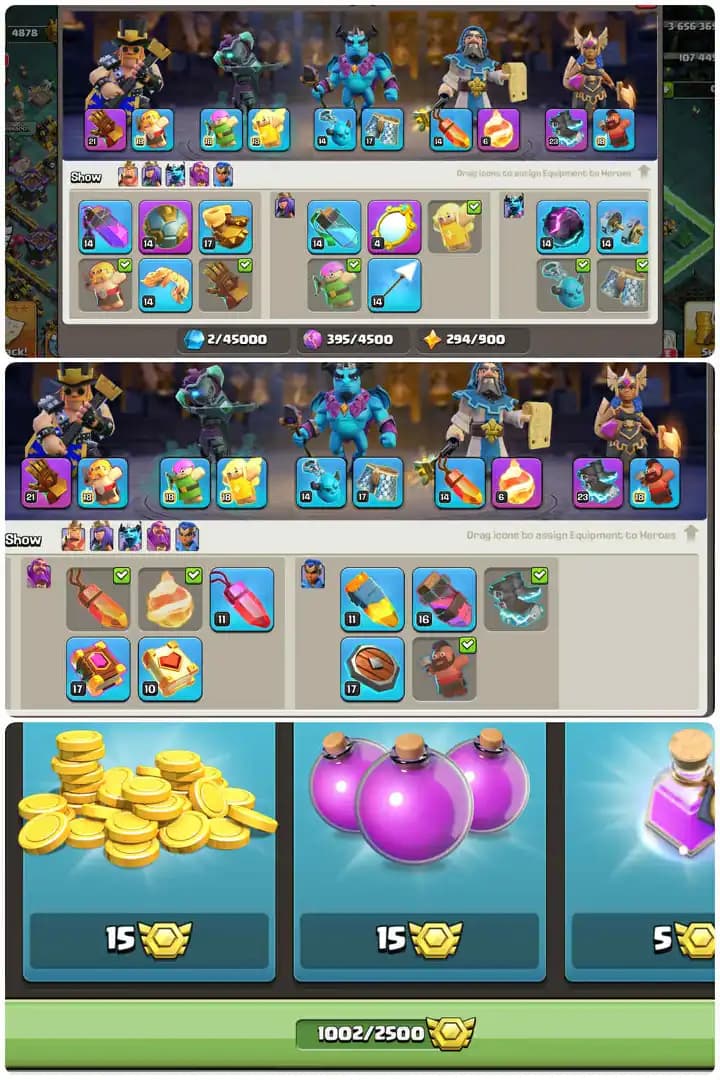 Incredible Th15-Doomed Scenery-Hero[75-73-52-54-30]-League Medal[1002]-5xEpic Equipment[Gg21-Sb14-Eb23]-Full Max Defence