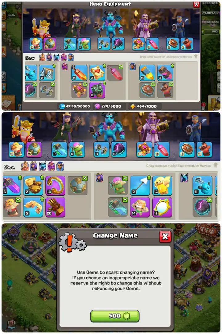 Premium Th16-Full Max All defence-Hero[78-87-54-58-30]-Blue Walls-6xEpic Equipment[Sb27-Gg20-Mm17-Bp8]-Good Builder Base