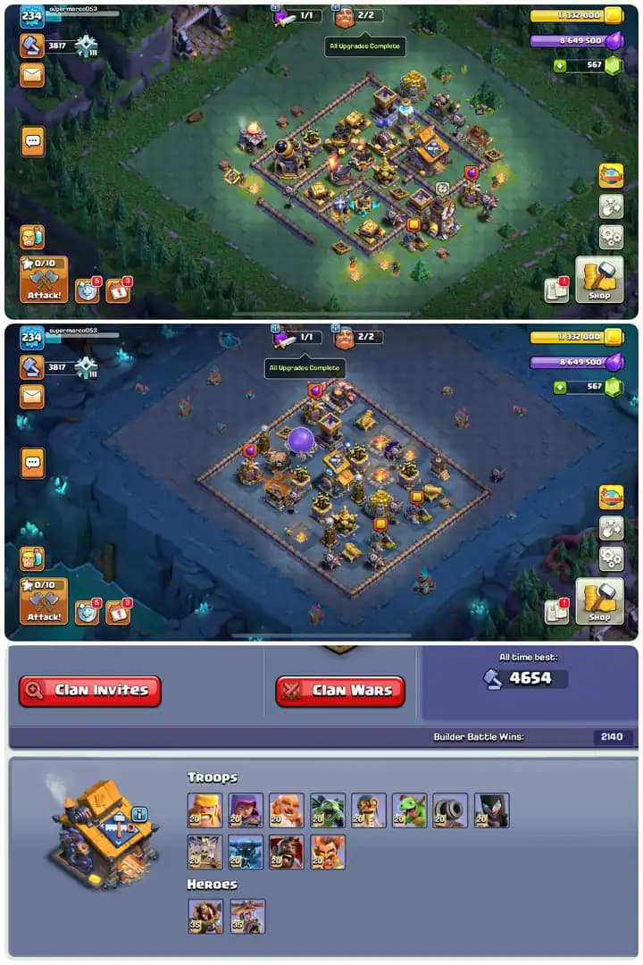 NL,NetherLand Local Th17-Hero Skin[45x]-Hero[97-95-75-75-49]-Defence Almost Max-Xp[234]-18xEquipment Max[Rs27-Fb27]