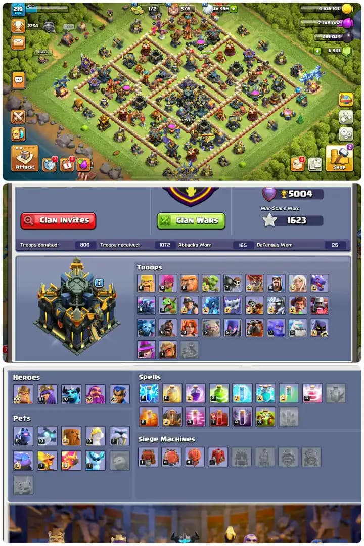 incredible Account-Hero[100-87-70-75-50]-Defence Near Max-5xEpic Equipment[Sb27-Mm26-Fb26-Eb20]-Good Builder Base.