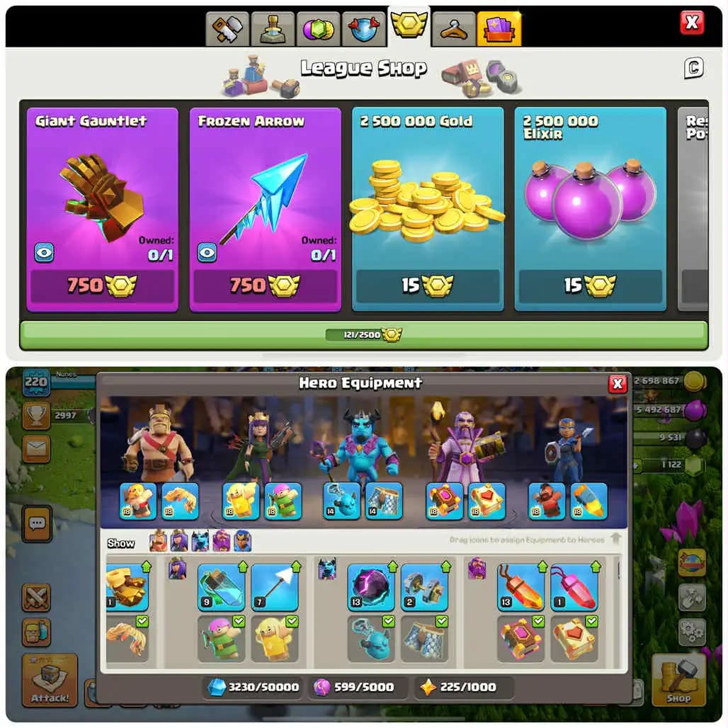 Premium Account-Th16-Hero[60-60-61-63-21]-Blue,Dark Blue Walls-Core Defence Max-Equipment Good