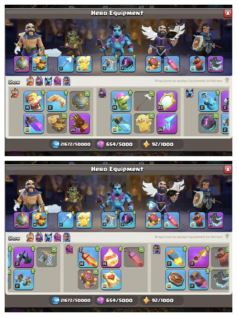 Super Account 🚀 Th 17 Almost Max Account 🛎️ Purple Wall ✔️ High Epic Equipment 🚀 Heros 95-95-61-65-41 ✔️ Hero Skin 🚀 Scenery Available 🔥 Every side Super Quality ✔️ GReat Offer