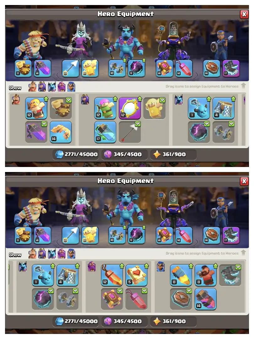 High Wall ✔️ Th 16 Almost Max Account 🛎️ Heros 70-78-41-51-23 ✔️ Equipment 🔥 Almost Max Account ✔️ Every Side Wow 🚀 Best Offer