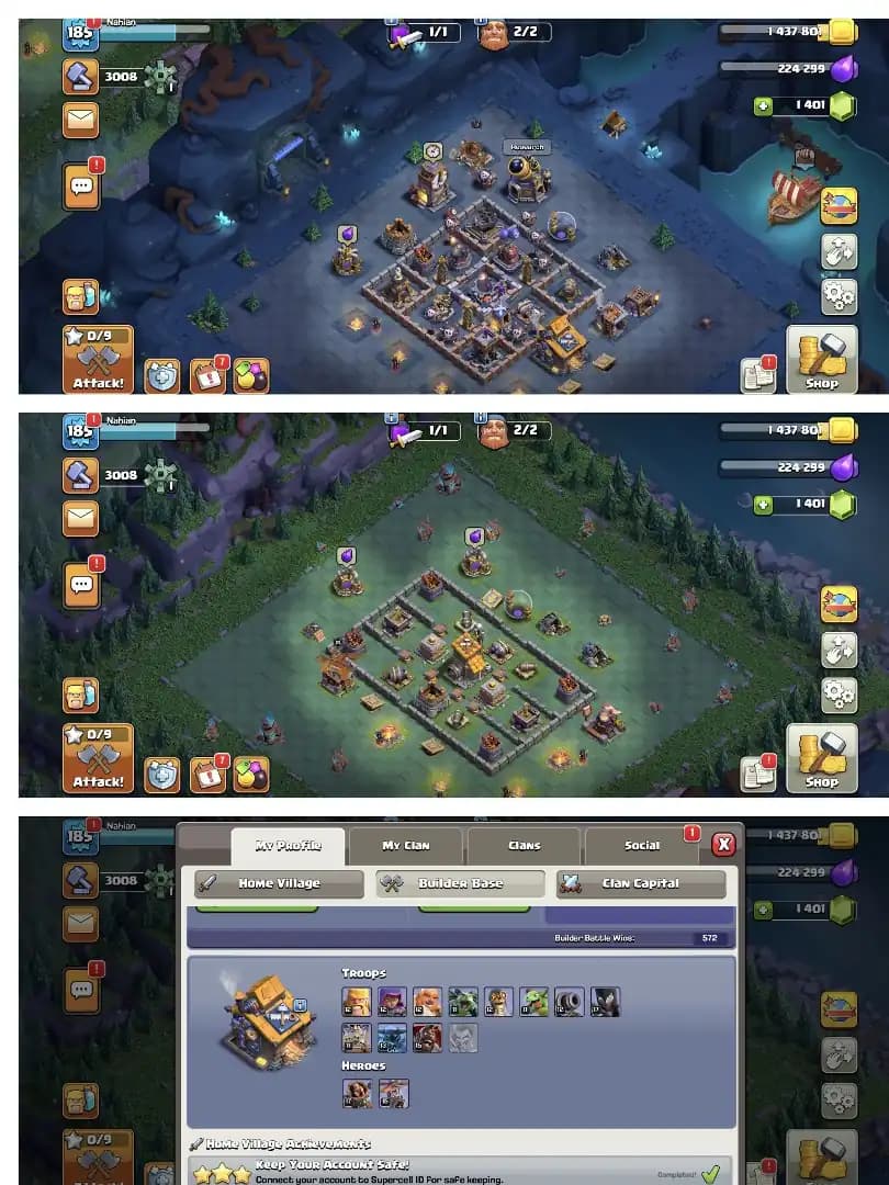Super Account 🚀 Th 17 High Quality Account 🛎️ Purple Wall ✔️ Equipment Available 🚀 Heros 52-71-43-24 🔥 Every side Super Quality ✔️ GReat Offer