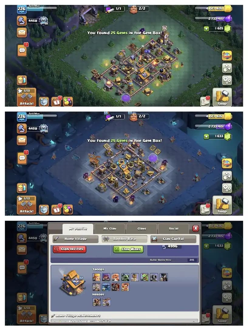 Special Sale 😱 Th 17 Almost Max Account ✔️ Purple Wall 🛎️ Equipment ✔️ 1200 Cwl Medel 🔥 Heros 90-91-69-67-42 🚀 B.B MAX 🛎️ Every Side Super Quality ✔️ Hot Offer